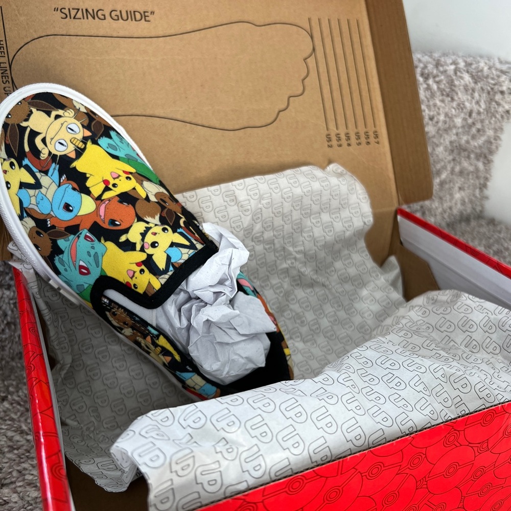 #Pokemon slip on sneakers. New kids size 2